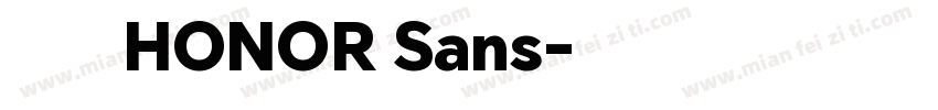 荣耀字体HONOR Sans字体转换